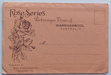 Vintage View Folder/Foldout Postcard ~ WARRANAMBOOL, Victoria ~ 'Rose Series'