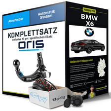 Für BMW X6 Typ G06 Anhängerkupplung abnehmbar +eSatz 13pol 08.2019-03.2023