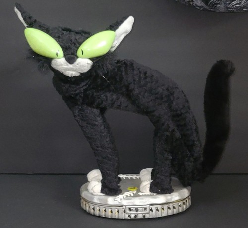 Gemmy Fraidy Katze Halloween schwarze Katze wie abgebildet 13 x 12 Zoll