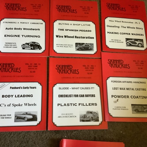 105 Skinned Knuckles Journal of Car Restoration Magazines Lot 1989 - 2001 - Picture 16 of 19