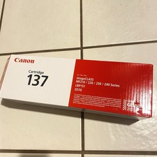 Canon Genuine Cartridge 137 Laser Printer Toner, MF210, 220, 230, 240 Open Box