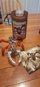 LEGO BIONICLE: Visorak Set Of 4(Missing Suukorak & Keelerak) 6 Cannisters &Instr