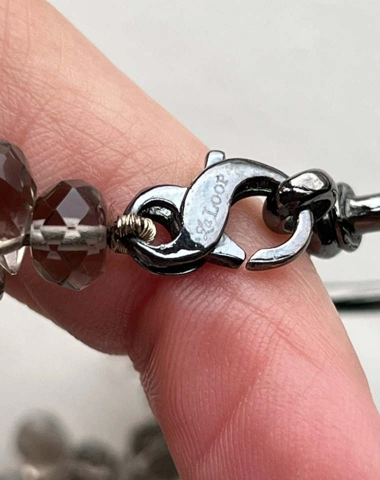 "Soporte para gafas vintage La Loop cuentas de racimo de vidrio usado en excelente estado 22""" Foto 4 de 4