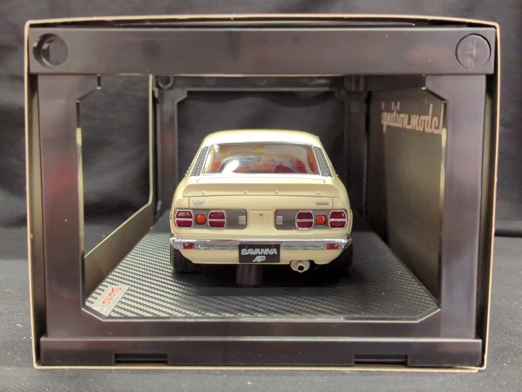 Ignition Model 1/18 Mazda Savanna S124A White with Watanabe