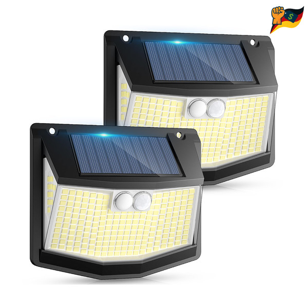 Solarleuchte AußEn Bewegungsmelder 248 Leds 270 2-image