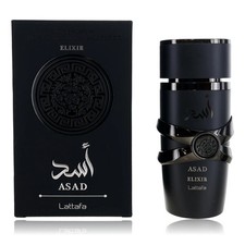 Asad Elixir by Lattafa, 3.4 oz EDP Spray for Men