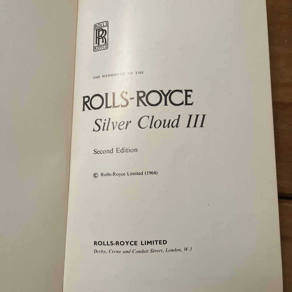 Rolls-Royce Silver Cloud III Owners Manual Handbook 1963-65 OEM TSD2165 - Image 4 of 4