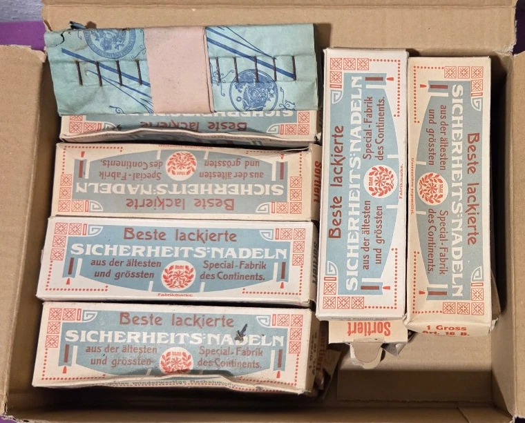 ALTE DEUTSCHE NADELMAPPE 30er/40er Jahre - OLD GERMAN NEEDLE FOLDER 1930s/1940s - Bild 2 von 3