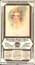 1934 Keystone Emery Mills Abrasives Philadelphia PA MAR APR MAY Calendar