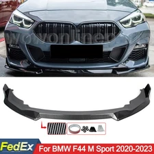 For 2020-2022 BMW F44 228i 220i M235i Carbon Look Front Spoiler Lip Splitter Kit
