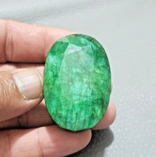 255,85 Crt Terrific A+ Green Brazilian Smerald forma ovale gioielli con pietr...