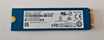 SanDisk X400 SD8SN8U-128G-1002 M.2-2280 S/N: 171517804120 128GB #WL326 - Bild 1 von 2