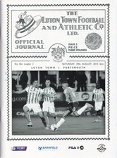 2015/16 LUTON TOWN v PORTSMOUTH SKY BET LEAGUE TWO PROGRAMME 29/08/2015