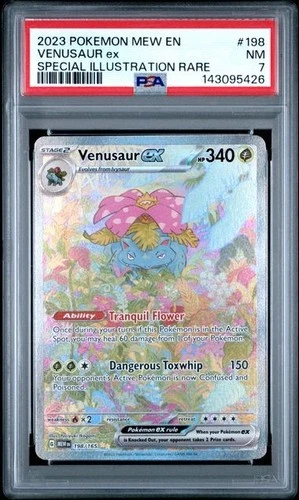 2023 Pokemon MEW EN #198 Venusaur EX Special Illustration Rare PSA 7