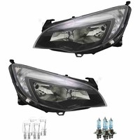 Scheinwerfer Set Rechts & Links Schwarz H7/H7 FüR Opel Astra J P10 Inkl. Lampen