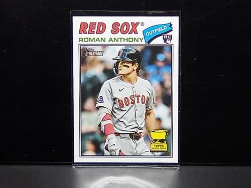 2026 Topps Heritage Gold Cup Rookie Baseball Card Roman Anthony #86 Red Sox