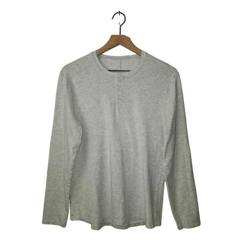 Lululemon 5 Year Basic Henley Tee Shirt GREY Long Sleeve Performance Mens MD
Opens in a new window o