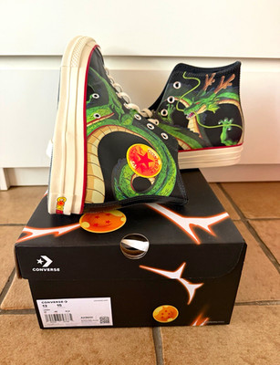 Converse x Dragon Ball Z Chuck 70 Hi Shenlong Sneaker schwarz/grün EU 48 (13)