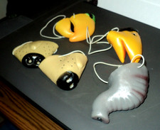 5 NOSE MASKS Masquerade Halloween: Party: Just For Fun: Rubber String: Lot