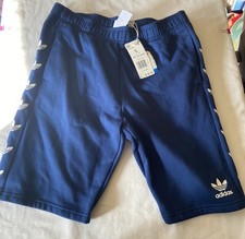 NWT Adidas Originals Boys Large Rep Tref Fleece Shorts Blue GF4188 Size L 13-14
