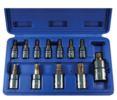 ATD 12pc 5 Lobe Tamper proof Star Plus Bit Socket Set, Lifetime Warranty! #13778
