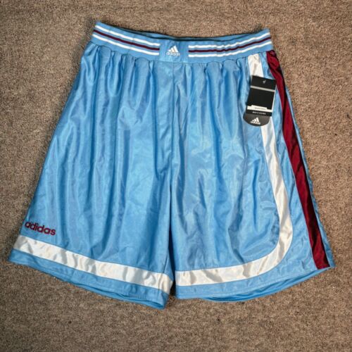 Adidas Basketball Shorts Mesh Athletic Training Columbia White 2XT NWT Vintage