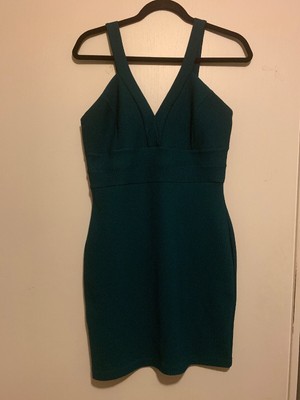 forest green cocktail dress