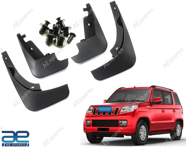 Schlamm Klappe Set Von 4 Schwarz FüR Mahindra TüV 300 2015-2019 S2U-image