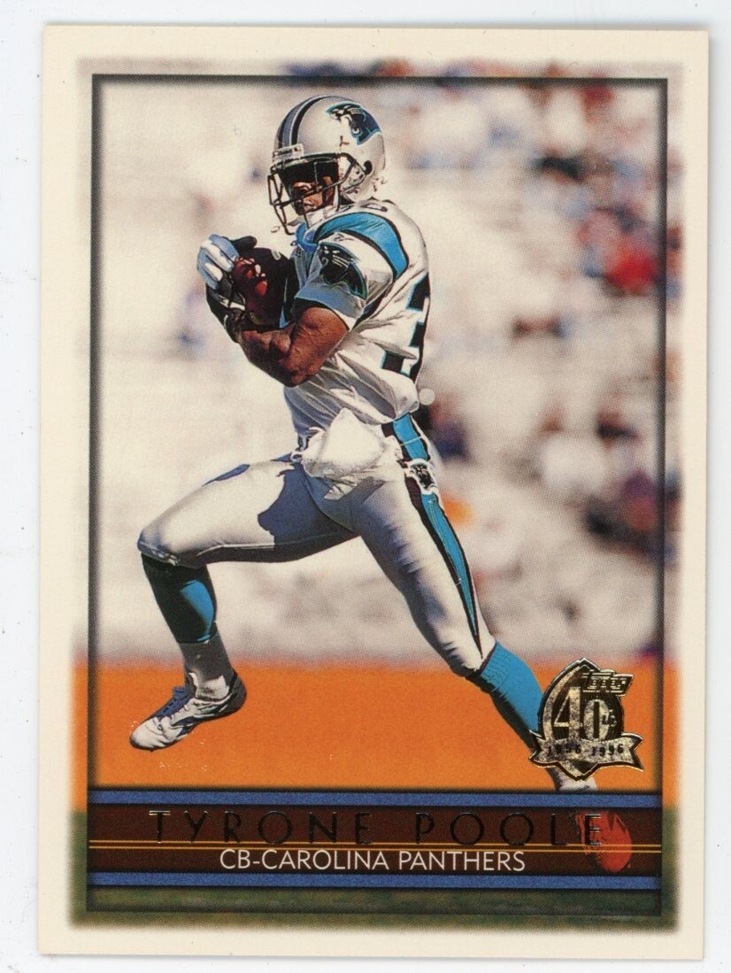 1996 Topps Football Card #335 Tyrone Poole