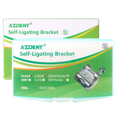 Brackets Orthodontiques Auto-ligaturants AZDENT Roth/MBT 0.022 - Dentisterie - NEUFS