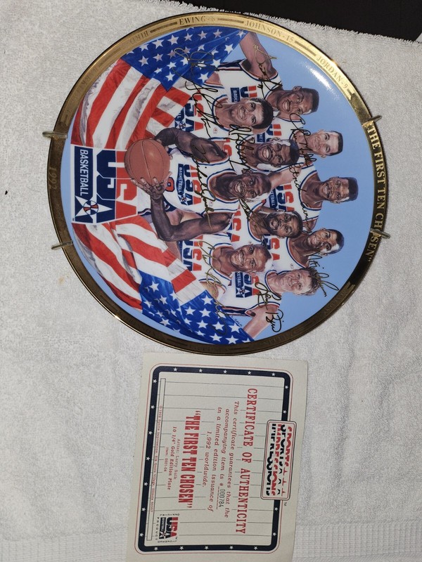 5 Michael Jordan Olympic Dream Team Plates