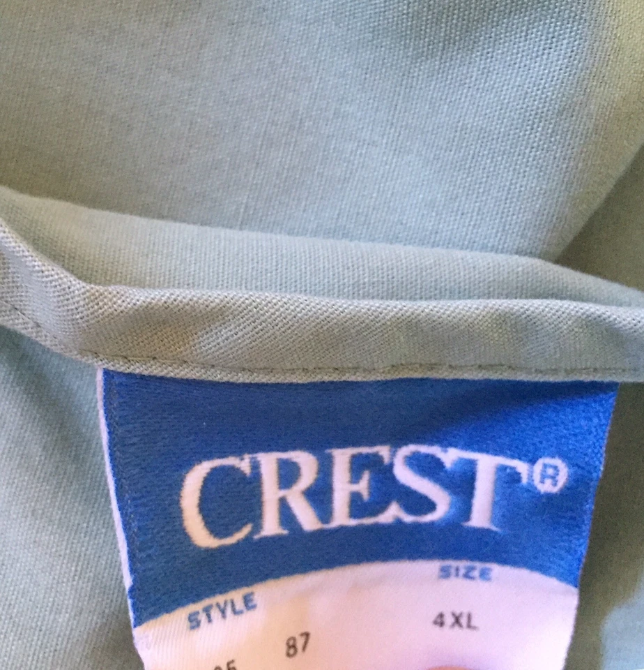 Crest Smock 4x Plus Mens Women’s Green Medical Healthcare Big And Tall 38-40 - Image 4 of 4