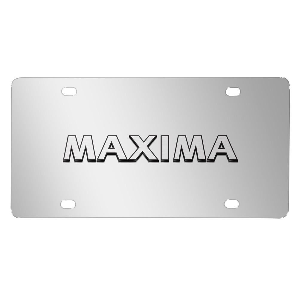 for Nissan Maxima 3d Nameplate Chrome Stainless Steel License Plate