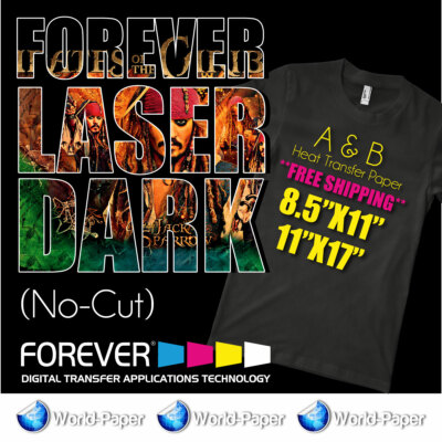 Forever Laser Dark No Cut A Foil +B Paper 8.5 x 11 50-- Sheets 