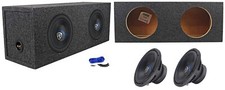  2 Rockville K5 W10K5S4 10" 1200 Watt Car Subwoofers Sealed Sub Box Enclosure