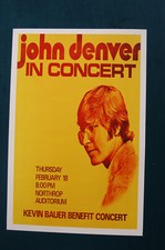 John Denver Concert Poster 1971 Northrop Auditoium____