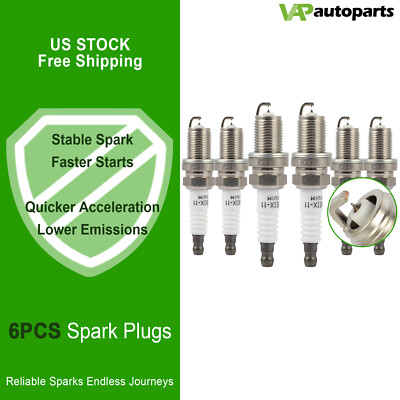6x Iridium & Platinum Spark Plugs For 2005-2009 Hyundai Tucson 2.7L V6
