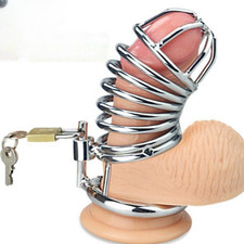 Stainless Steel Chastity Device Belt Chastity Cage Metal Chastity Lock Male Ring