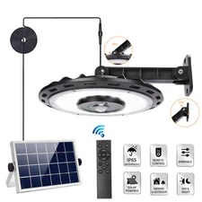 IP65 Waterproof Motion Sensor Solar Shed Light Remote Hanging multimodal 1200ml