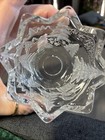 USED Mikasa Holiday Candy Dish Or Candle Holder 4” W x 3 1/2” T Frosted Glass — photo 9