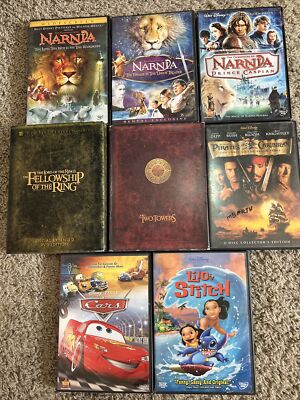 Disney Dvd Lot Cars Lilo & Stitch THE LORD OF THE RINGS Special Extended Set