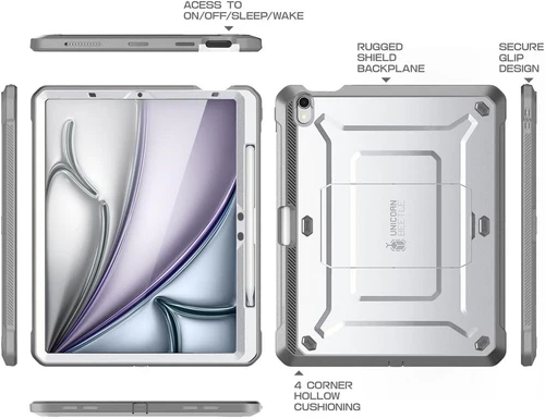 SUPCASE For Apple iPad Air 11" (7th Gen) M3 2025 UBPro Case Rugged Stand Cover - Picture 10 of 28