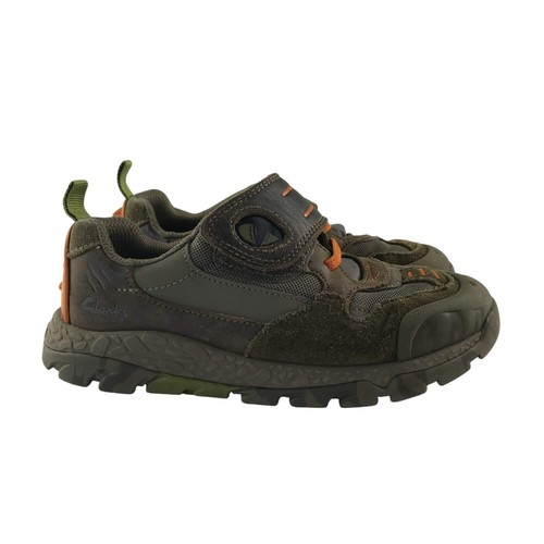 Clarks hiking shoe size 12.5 G junior khaki dinosaur style - Picture 5 of 14