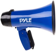 Portable Megaphone Speaker Siren Bullhorn Microphone with Foldable Handle