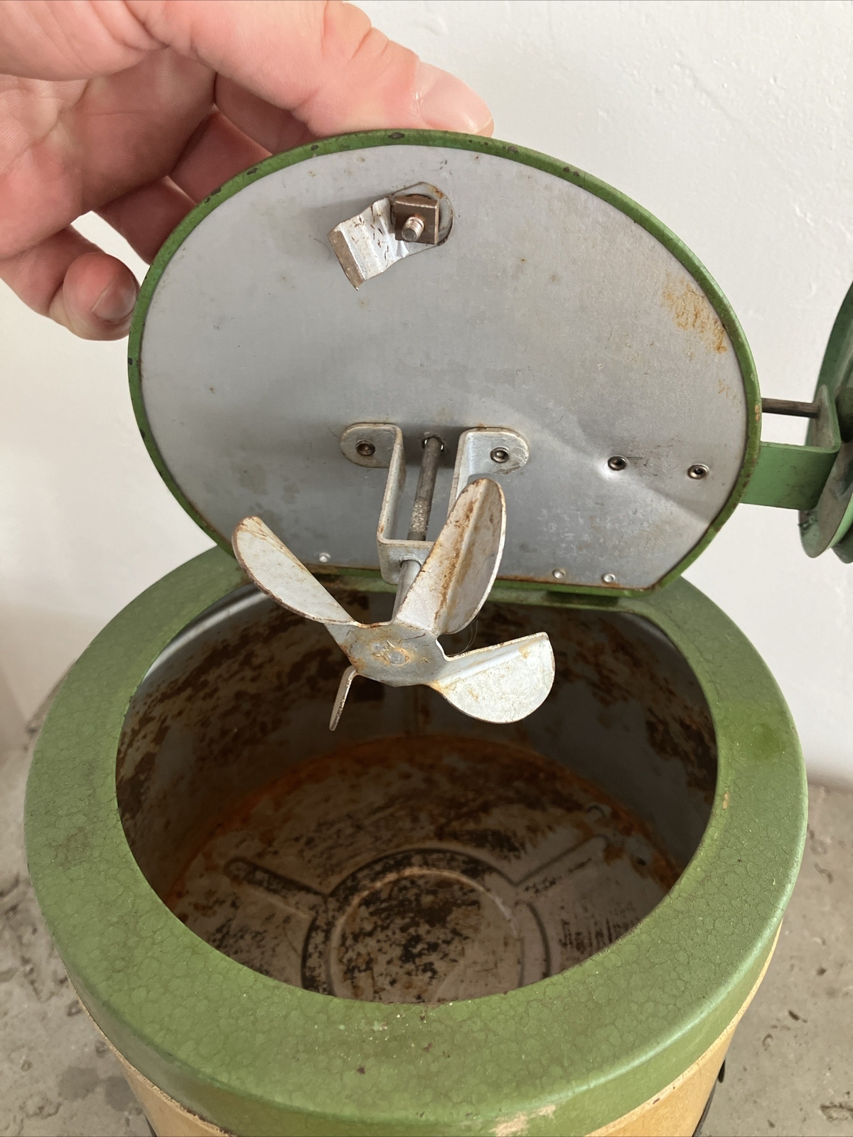 Vintage Hillsdale Electric Washer Tin Lithograph Toy Washing Machine eBay