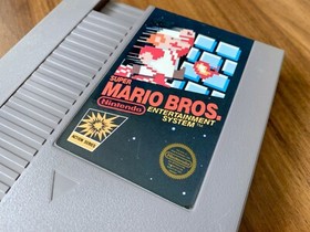 Super Mario Bros, Nintendo NES, Authentic 5 Screw Game Cartridge, Cleaned/Tested