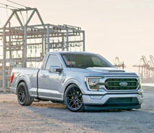 22x10 30 Forgestar X12 Wheel Set Fit Ford F150 R-forged 6x135 Black Salerno 6