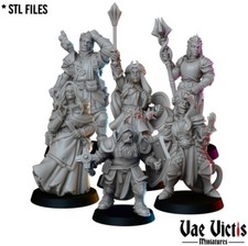 Clerics set Miniature DnD D D Pathfinder RPG