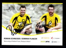 R. Schneider und D. Planzer Autogrammkarte Original Signiert Radfahren+ A 197842