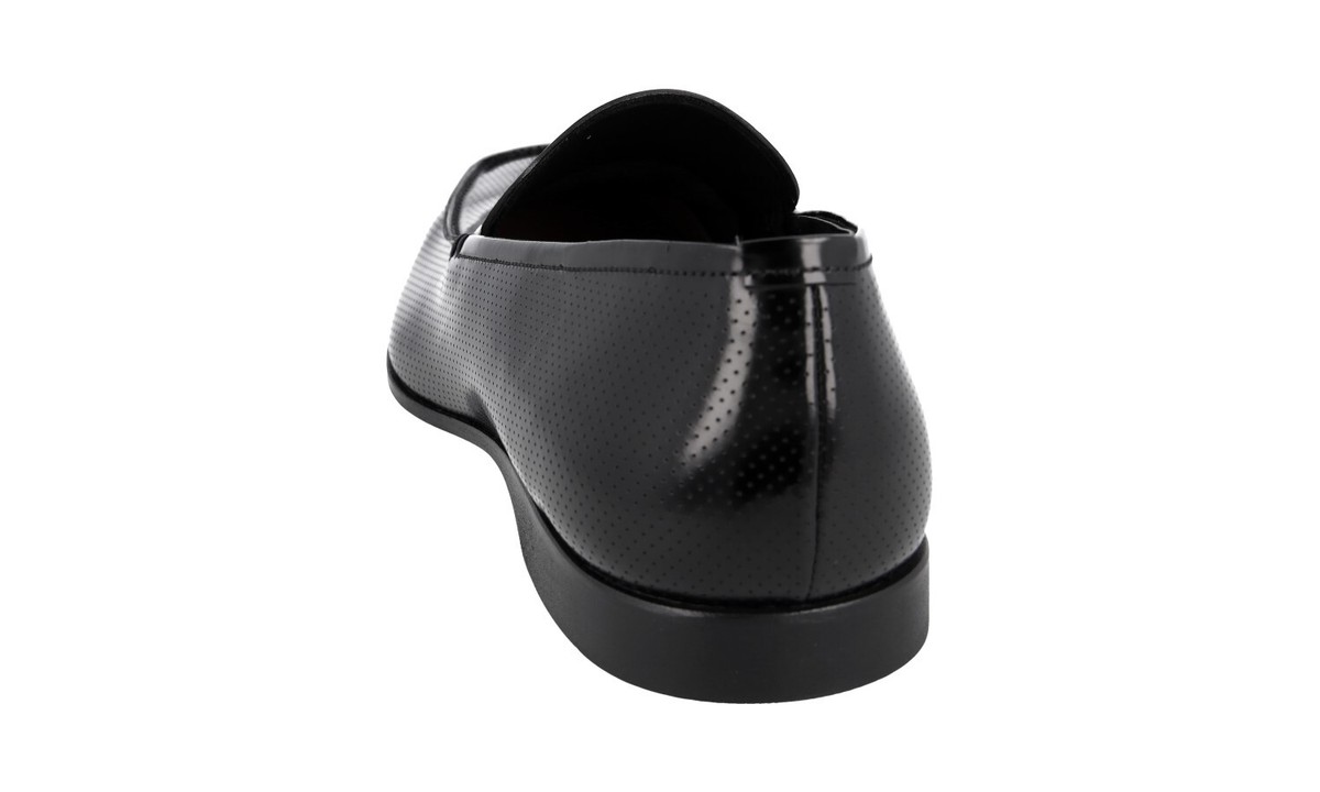 PRADA PIQUE LOAFERS SLIPPER MOCCASINS SHOES 2DC109 BLACK US  display picture 2